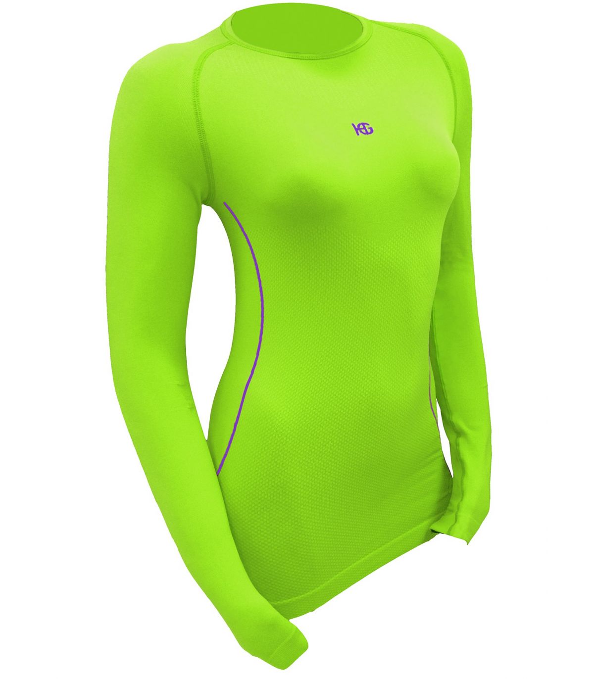 Camiseta térmica de mujer Uglow con capucha Verde/kaki