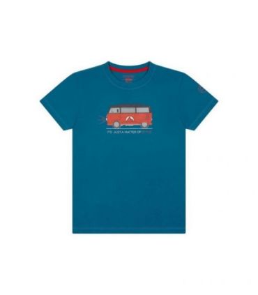 CAMISETA La Sportiva Van T-Shirt Climbing Niños Azul Oscuro