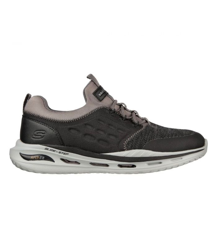 Compra online Zapatillas Skechers Arch Fit Orvan Verdigo Hombre Black en oferta al mejor precio