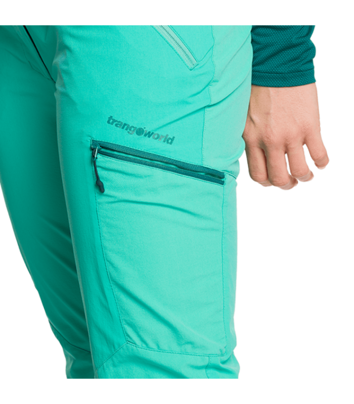 Compra online Pantalones Trangoworld Malaren Mujer Bright Aqua en oferta al mejor precio