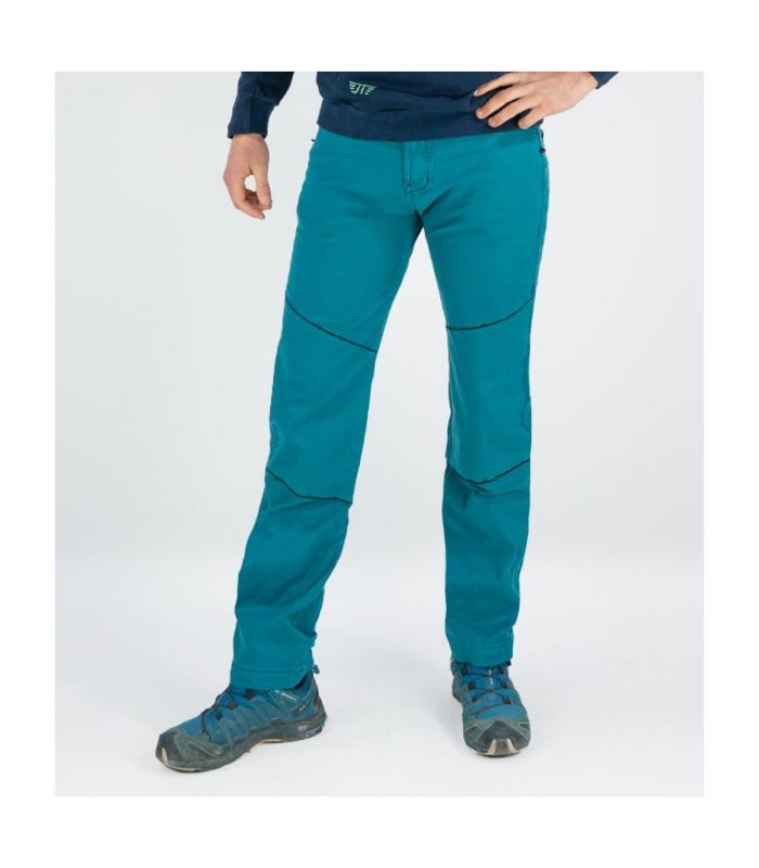 Compra online Pantalones JeansTrack Trekking Turia Verde Ethnic Hombre en oferta al mejor precio