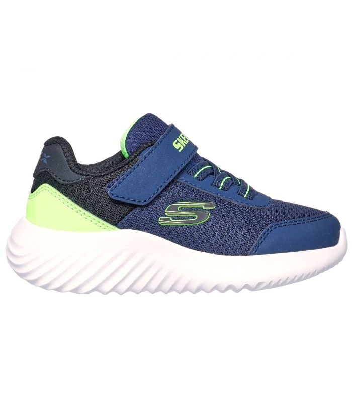 Compra online Zapatillas Skechers Bounder Trekzic Niños Navy Lime en oferta al mejor precio