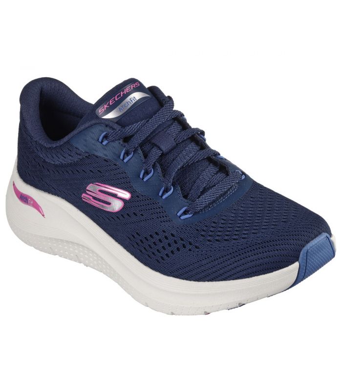 Compra online Zapatillas Skechers Arch Fit 2.0 Big League Mujer Navy Multi en oferta al mejor precio