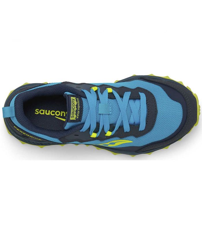 Compra online Zapatillas Saucony Peregrine KDZ Niños Blue Citron en oferta al mejor precio