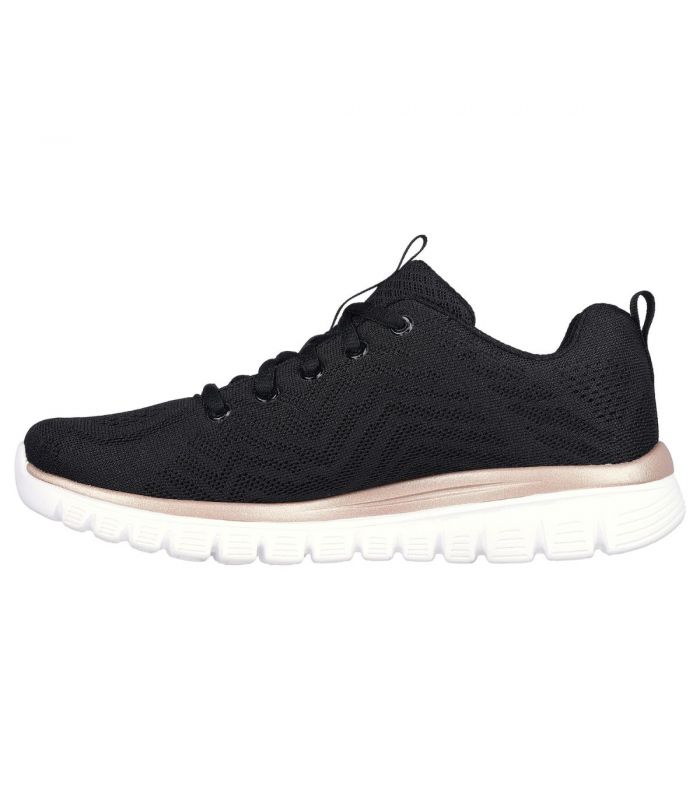 Compra online Zapatillas Skechers Graceful Get Connected Mujer Black en oferta al mejor precio