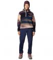 Compra online Sudadera Columbia Helvetia II Printed Cropped Half Snap Mujer Collegiate Navy Dolomites en oferta al mejor precio