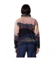 Compra online Sudadera Columbia Helvetia II Printed Cropped Half Snap Mujer Collegiate Navy Dolomites en oferta al mejor precio