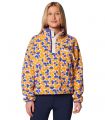 Compra online Sudadera Columbia Helvetia II Printed Cropped Half Snap Mujer Sunstone Retroscape en oferta al mejor precio