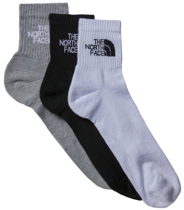 Calcetines The North Face Multi Sport Cush Quarter Sock 3P Black Assorted