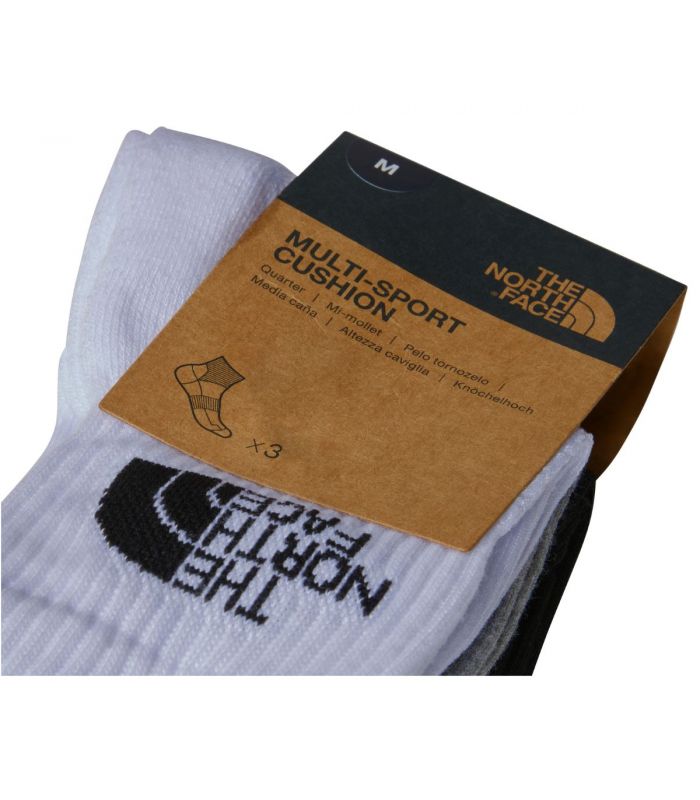 Compra online Calcetines The North Face Multi Sport Cush Quarter Sock 3P Black Assorted en oferta al mejor precio