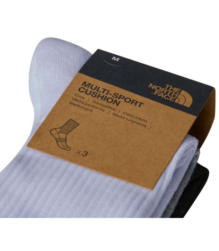 Compra online Calcetines The North Face Multi Sport Cush Crew Sock 3P Black Assorted en oferta al mejor precio