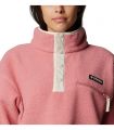 Compra online Sudadera Columbia Helvetia II Cropped Half Snap Fleece Mujer Pink Agave en oferta al mejor precio