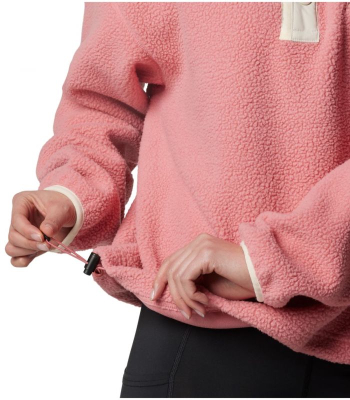 Compra online Sudadera Columbia Helvetia II Cropped Half Snap Fleece Mujer Pink Agave en oferta al mejor precio