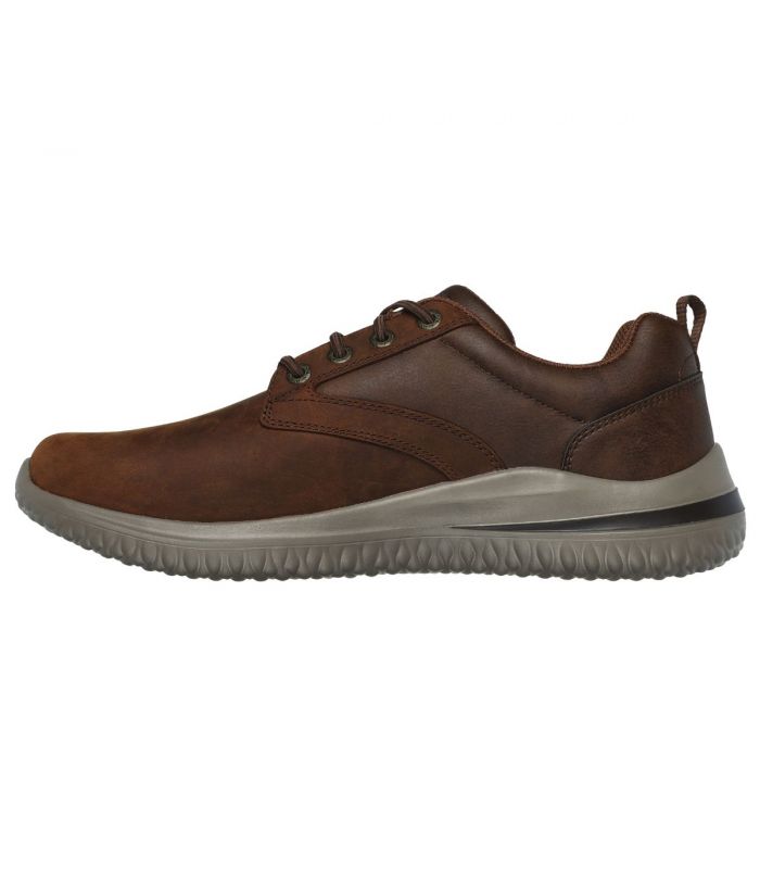 Compra online Zapatillas Skechers Delson 3.0 Glavine Hombre Marrón en oferta al mejor precio