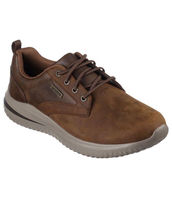 Compra online Zapatillas Skechers Delson 3.0 Glavine Hombre Marrón en oferta al mejor precio