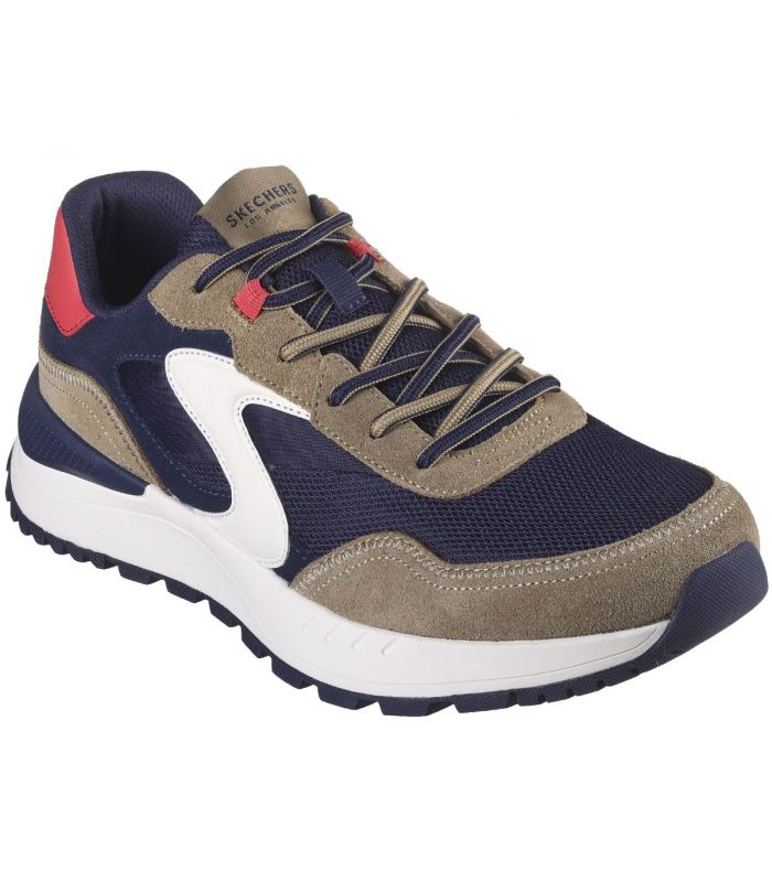 Compra online Zapatillas Skechers Fury Lace Low Hombre Azul Marino en oferta al mejor precio