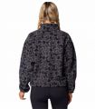 Compra online Sudadera Columbia Helvetia II Printed Cropped Half Snap Mujer Black Retroscape en oferta al mejor precio