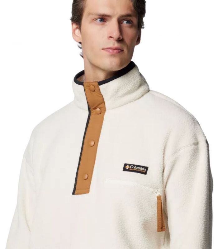 Compra online Forro Polar Columbia Helvetia™ II Half Snap Fleece Hombre Chalk en oferta al mejor precio