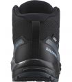 Compra online Botas Salomon Xa Pro V8 Mid CSWP J Niños Black Dark Slate en oferta al mejor precio