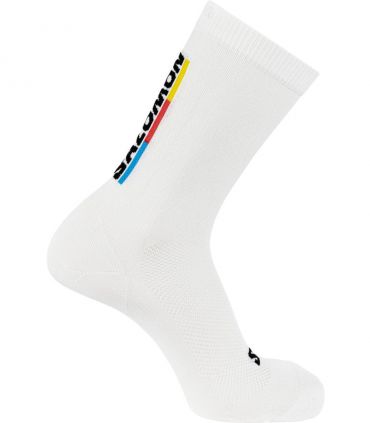 Calcetines Salomon Pulse Race Flag Crew White