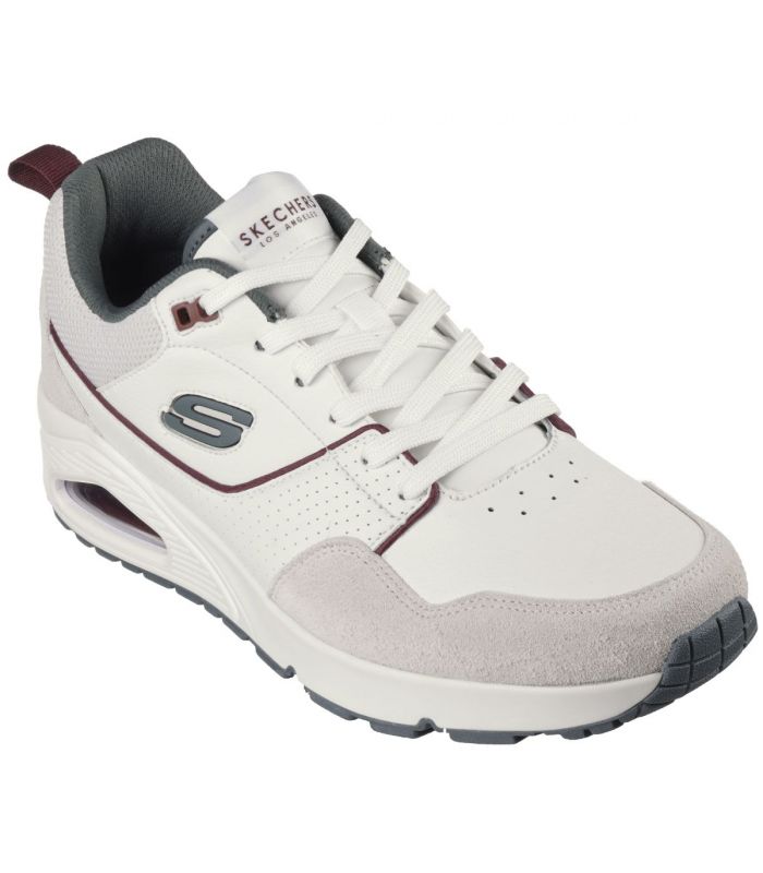 Compra online Zapatillas Skechers Uno Retro One Hombre Blanco Verde en oferta al mejor precio