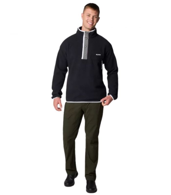 Compra online Forro Polar Columbia Helvetia™ II Half Snap Fleece Hombre Black en oferta al mejor precio