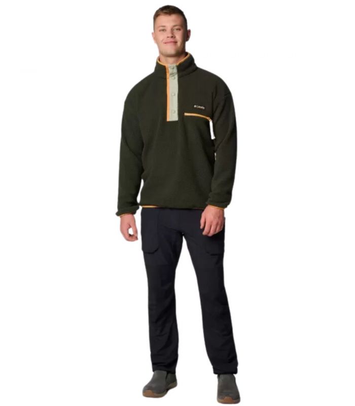 Compra online Forro Polar Columbia Helvetia™ II Half Snap Fleece Hombre Greenscape en oferta al mejor precio