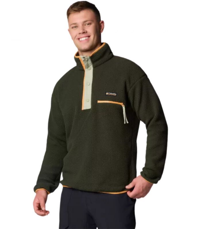 Compra online Forro Polar Columbia Helvetia™ II Half Snap Fleece Hombre Greenscape en oferta al mejor precio