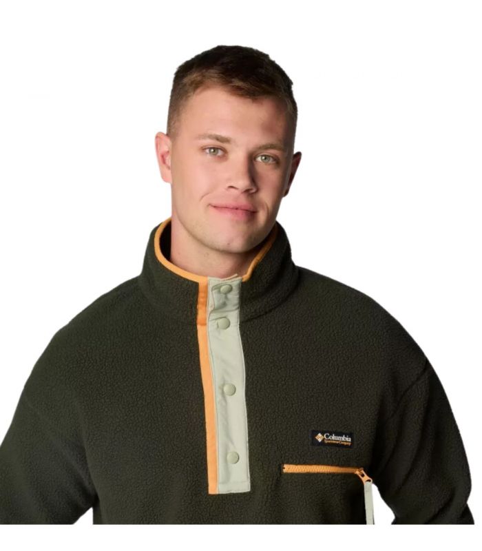 Compra online Forro Polar Columbia Helvetia™ II Half Snap Fleece Hombre Greenscape en oferta al mejor precio