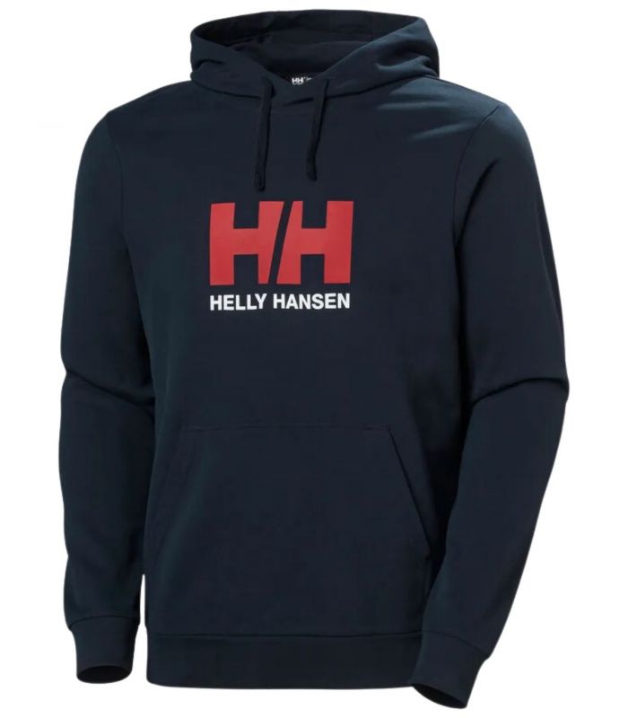 Compra online Sudadera Helly Hansen Logo Hoodie Hombre Navy en oferta al mejor precio