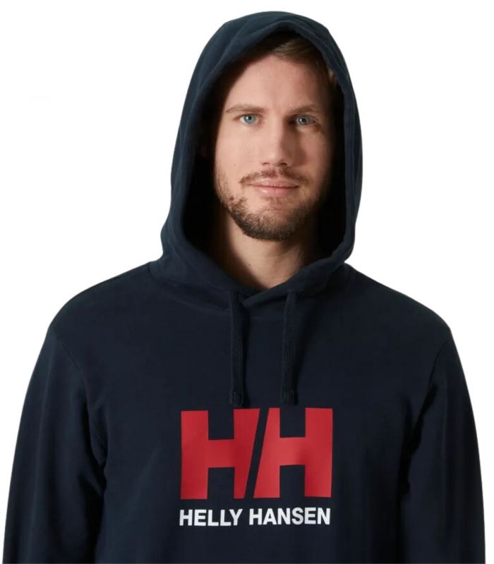 Compra online Sudadera Helly Hansen Logo Hoodie Hombre Navy en oferta al mejor precio