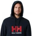 Compra online Sudadera Helly Hansen Logo Hoodie Hombre Navy en oferta al mejor precio