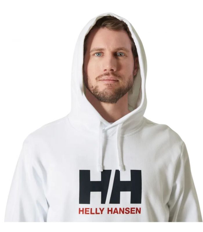 Compra online Sudadera Helly Hansen Logo Hoodie Hombre White en oferta al mejor precio