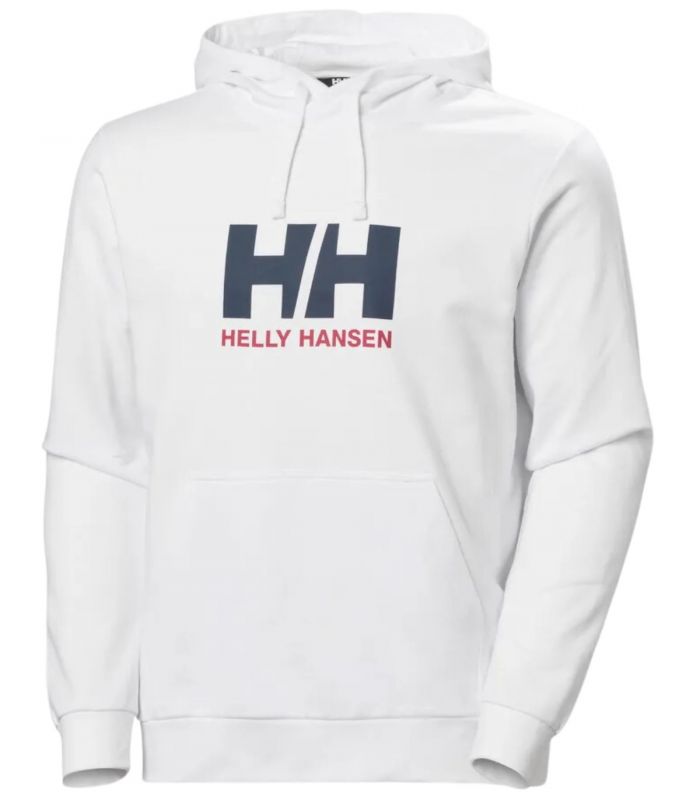 Compra online Sudadera Helly Hansen Logo Hoodie Hombre White en oferta al mejor precio