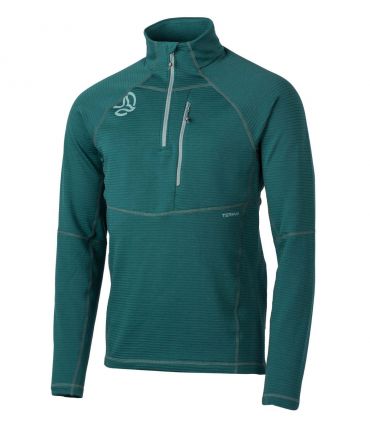 Camiseta Ternua Momhill 1/2 Zip Hombre Deep Hydro