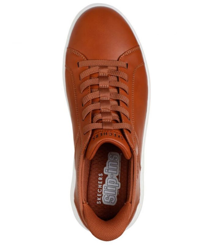 Compra online Zapatillas Skechers Slip-ins Court Break Double Vented Hombre Cognac en oferta al mejor precio