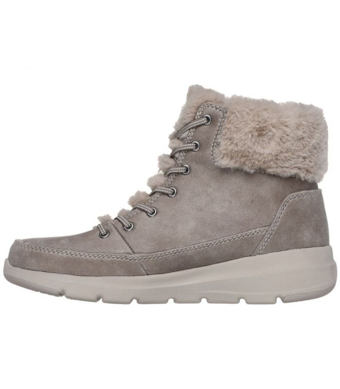 Compra online Botas Skechers On the GO Glacial Ultra Wonderland Mujer Taupe en oferta al mejor precio