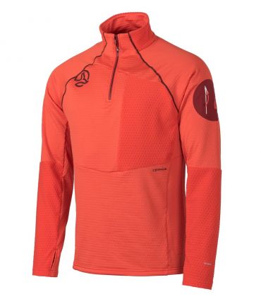 Camiseta Ternua Ragger 1/2 Zip Hombre Orange