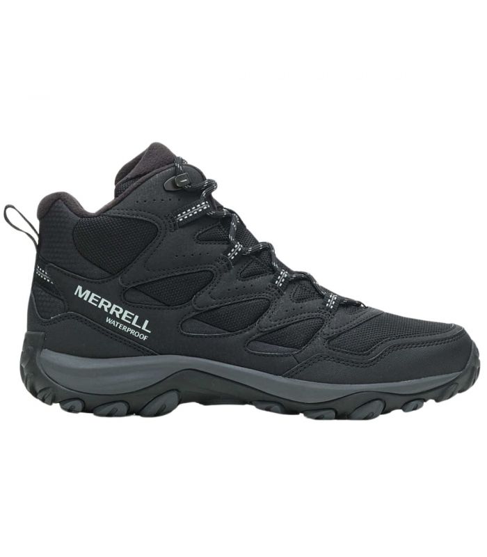 Compra online Botas Merrell West Rim Sport Thermo Mid Waterproof Hombre Black en oferta al mejor precio