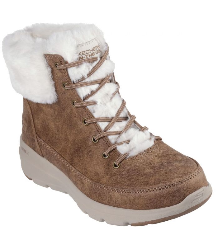 Compra online Botas Skechers On the GO Glacial Ultra Wonderland Mujer Castaña en oferta al mejor precio