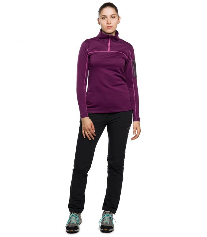 Compra online Forro Polar Trangoworld Figarol Mujer Plum Caspia en oferta al mejor precio