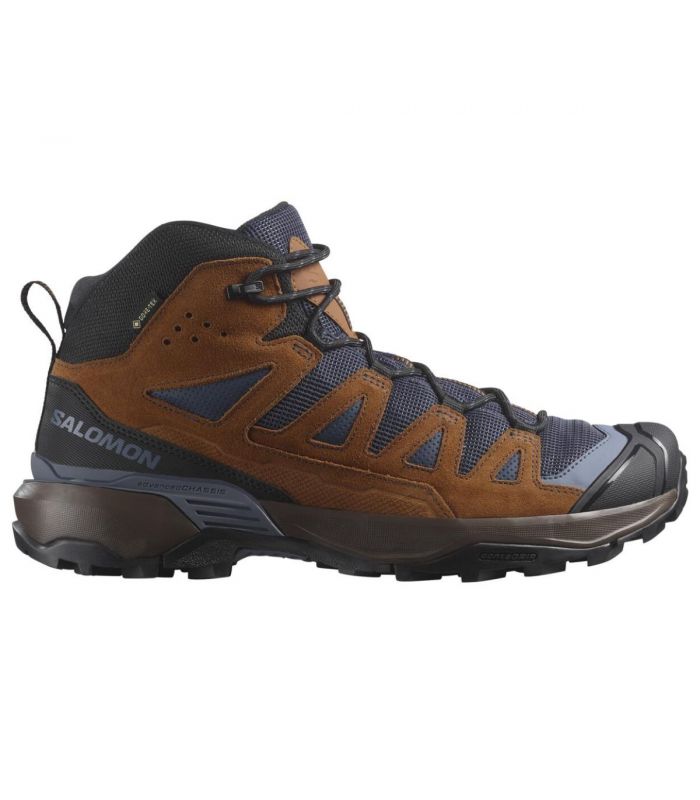 Compra online Botas Salomon X Ultra 360 Leather Mid Gtx Hombre Blue Nights en oferta al mejor precio