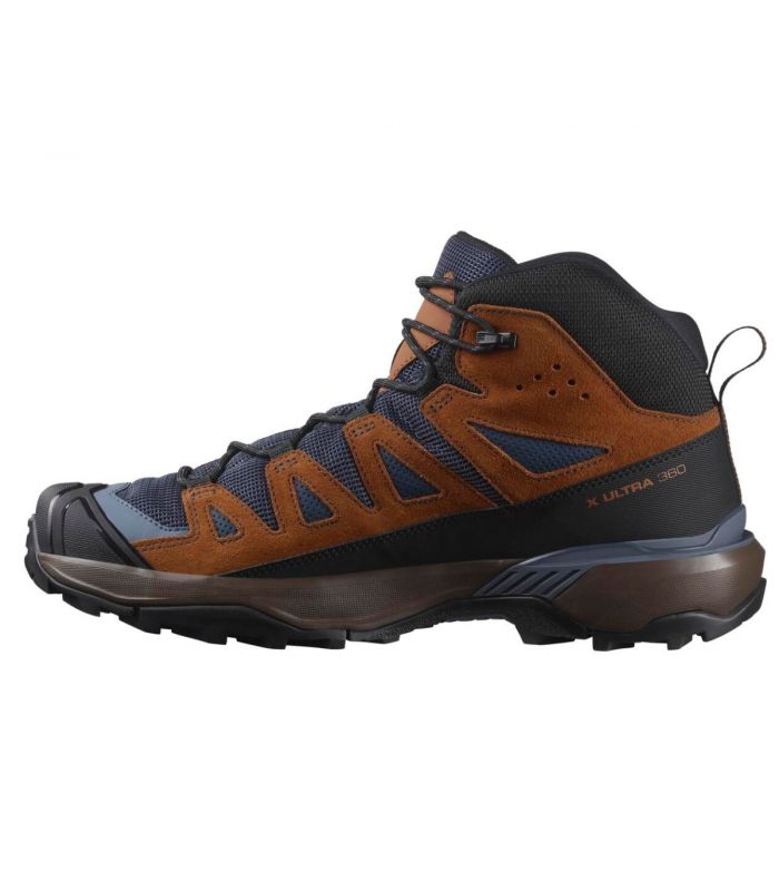 Compra online Botas Salomon X Ultra 360 Leather Mid Gtx Hombre Blue Nights en oferta al mejor precio