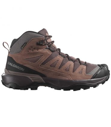 Botas Salomon X Ultra 360 Leather Mid Gtx Mujer Peppercorn