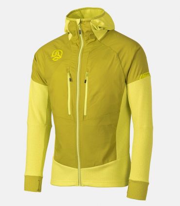 Chaqueta Ternua Agile Hybrid Jacket Hombre Acid Citrus