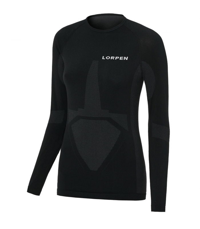 Compra online Camiseta Lorpen Munia L/S Mujer Black en oferta al mejor precio